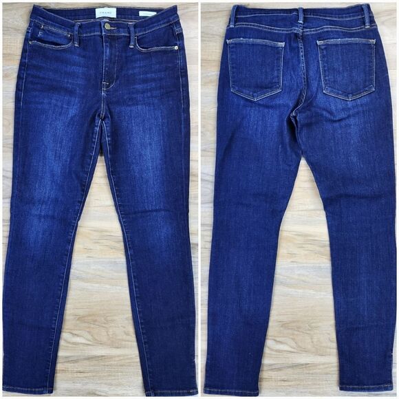 ☔️🔸️Frame Blue Le High Skinny Leg Jeans Size 6/28 - Picture 5 of 14